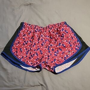 Nike Pink and Blue Athletic Shorts for Active Performance